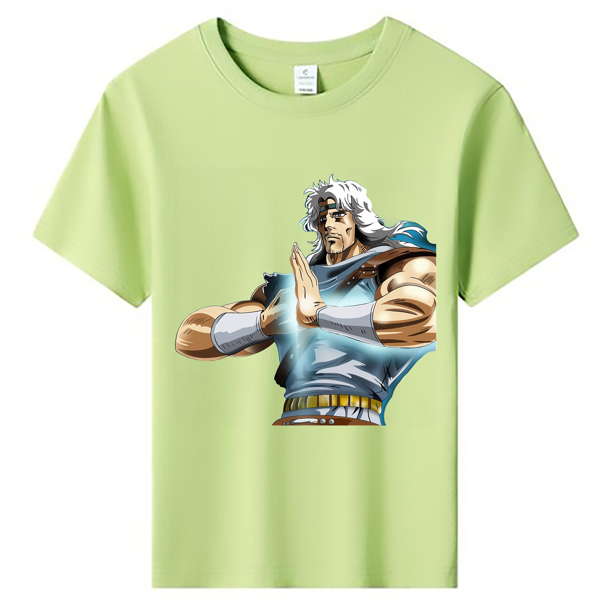 （画像用） 北斗の拳 Fist of the North Star 綿100％キッズTシャツ（フロントプリント）